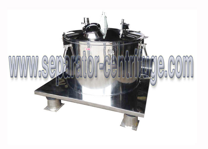 PLC Control Manual Chemical Centrifuge , Plant Extraction Alcohol Solution Dewatering Centrifuge